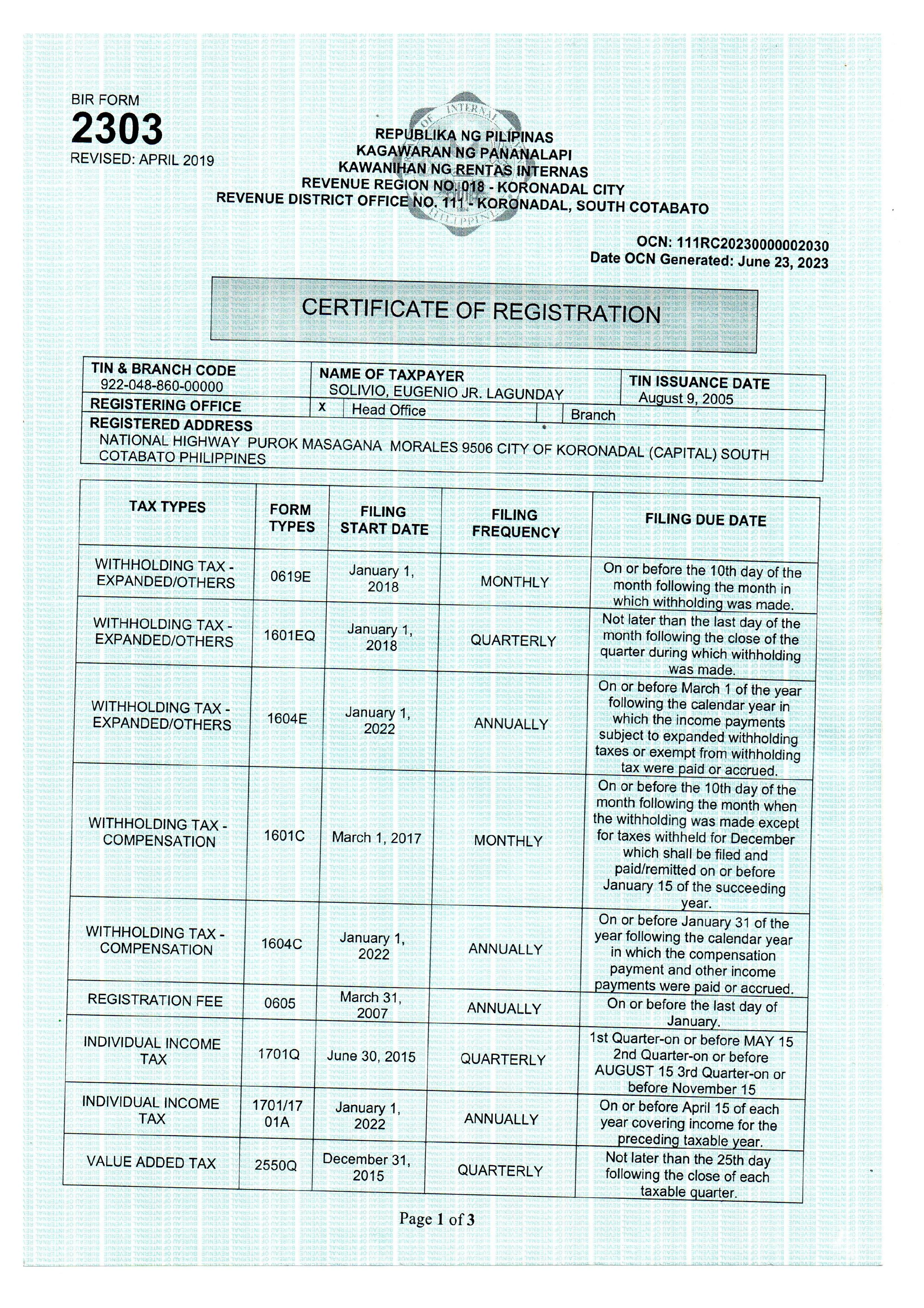 Legal Documents